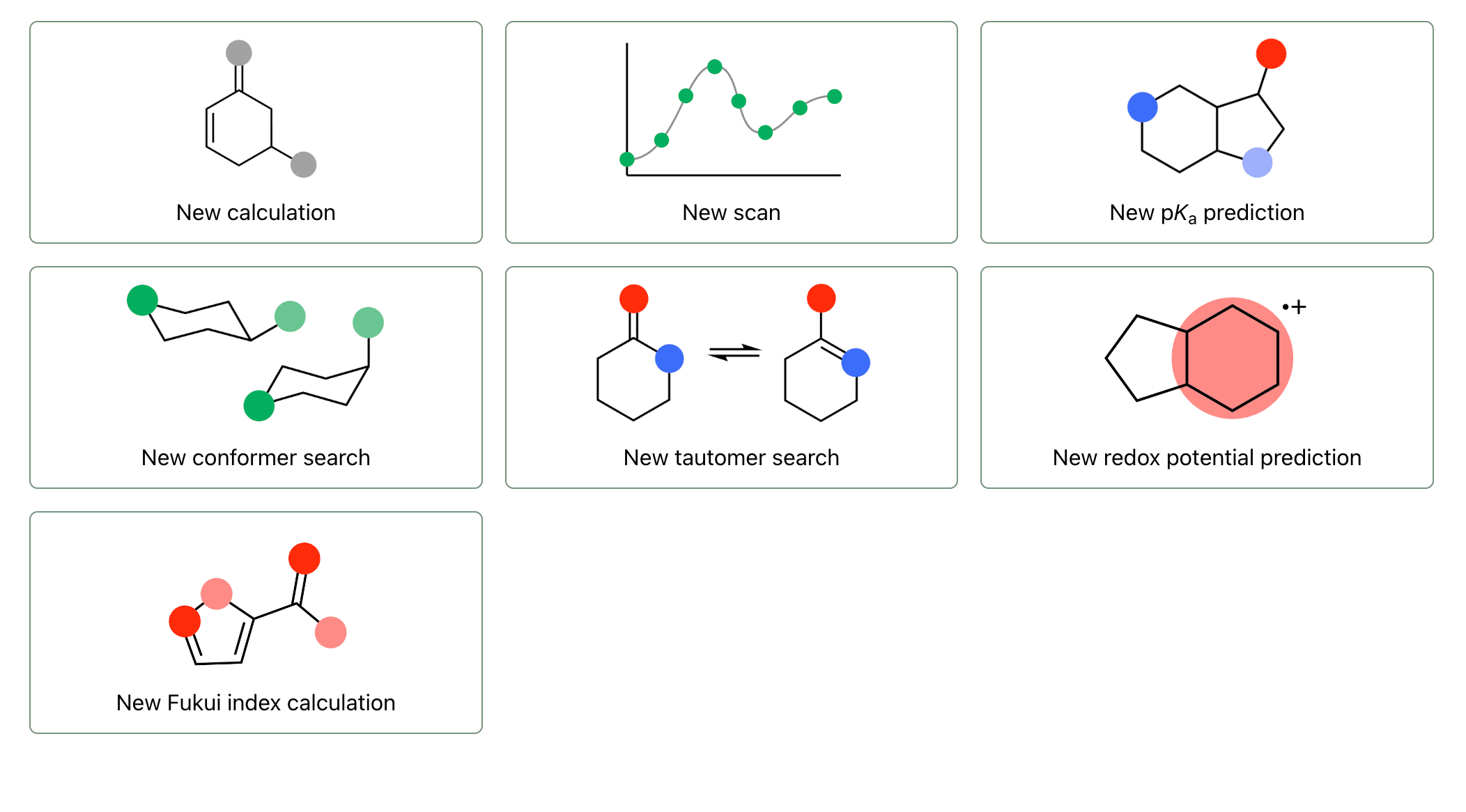 Rowan's workflow selection page