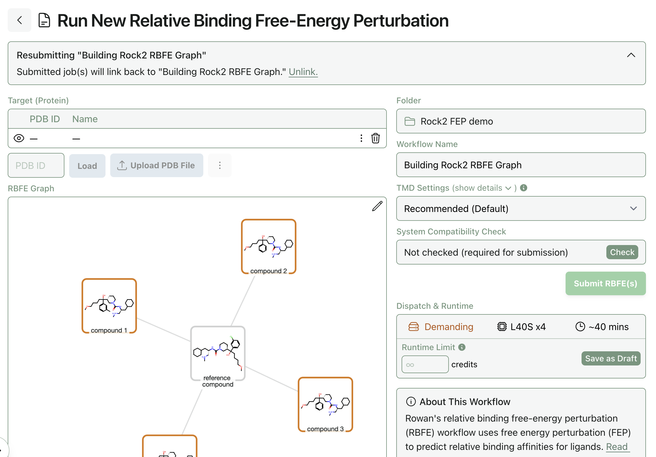 A screenshot of selecting to share a workflow on Rowan.